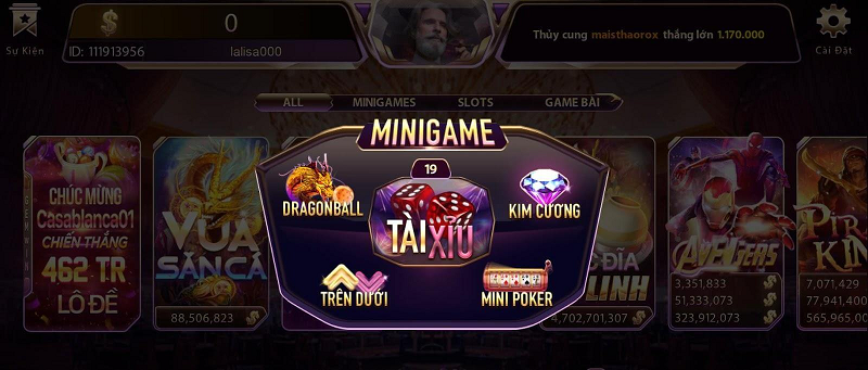 Mini game tỷ lệ nhận lãi siêu cao