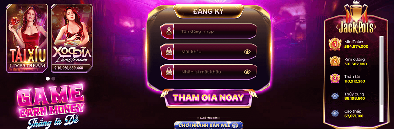 Tạo tài khoản tại Mayclub rất đơn giản